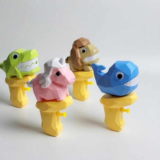 미니 애니멀 1박스 128개 워터건 건 귀여운 워터 물총 동물, 혼합, 1개