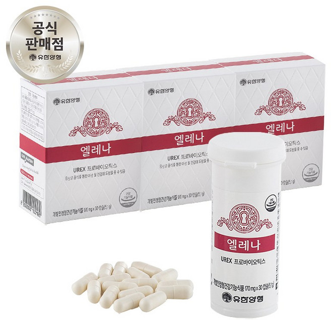 엘레나 여성 질 건강 유산균 30캡슐, 30정, 3개