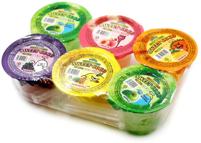 스위트코코 마시는 컵젤리 사과 망고 복숭아 파인애플 포도, 1개, 1.08kg