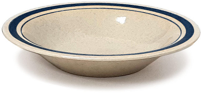 토탈하우스 카네수즈 노블 스프접시 9인치 지름 약 23.5cm 오트밀 도자기 쿠프 빈티지 레트로 쿠프접시 8784, 1개, 네이비