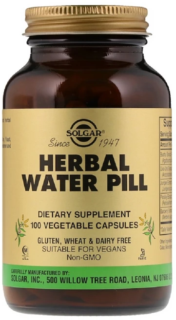 솔가 워터필 100정 (베지켑슐) Solgar Water Pill 100 vege caps, 1개 - 쿠팡