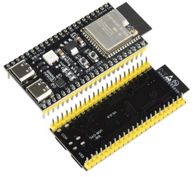ESP32-S3 DevKitC-1 개발보드 - N16R8 - 16MB Flash 8MB PSRAM - WiFi 블루투스 5 - 납땜 완료, 1개