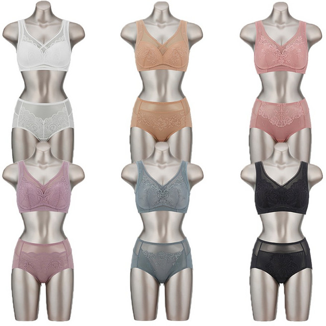 비비안 크레오라 리프팅 보정 노와이어 후크형 여자 속옷 브라 팬티 12종