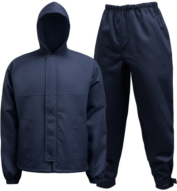 카멜로 면 작업복 피스복 투피스 통기 도장복 사계절 방진복 K002-CT, XL, 1세트, 네이비