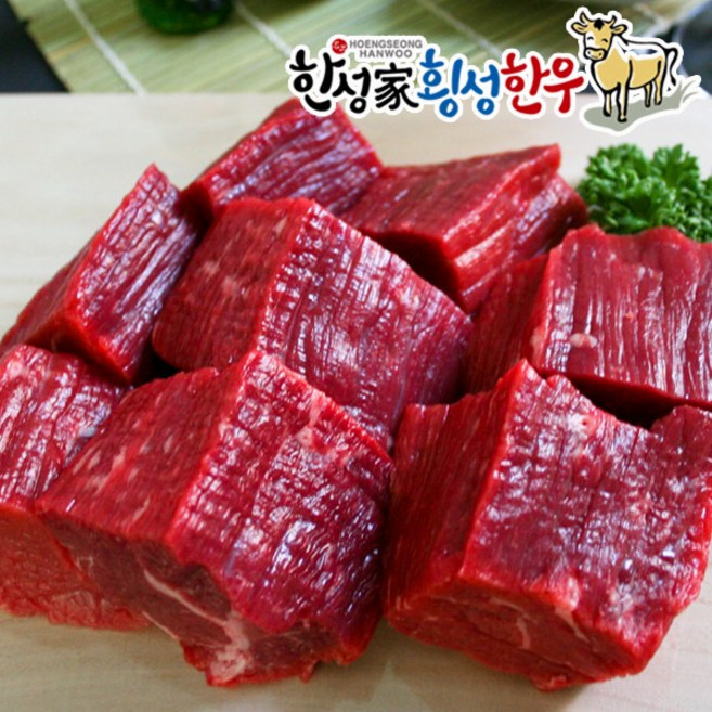 더바른식탁 한우 1+등급 설깃(장조림용) 300g 횡성 한우 장조림용 소고기 한우 장조림용, 1개