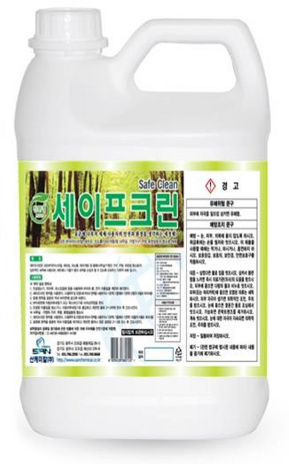 산케미칼 친환경 세이프크린3.75L 고농축 다목적 중성세제 대명크린, 1개, 3.75L
