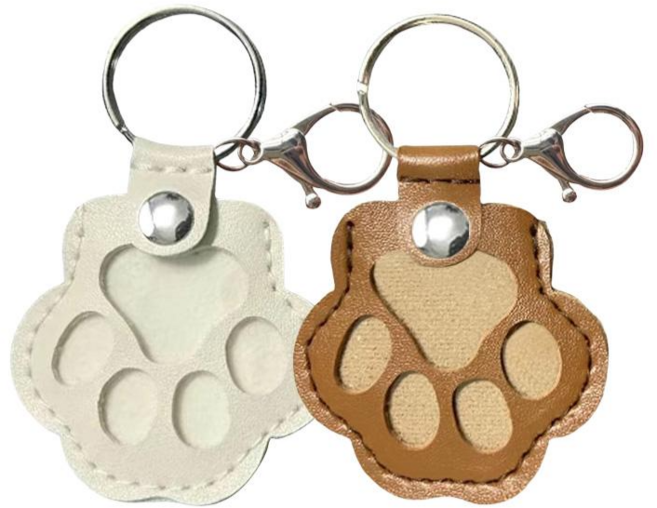 젠클로 반려견 털 보관함 털키링, 1개, 아이보리+카라멜 브라운