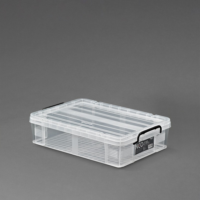 코멕스 네오박스 리빙박스 수납함 270(27리터) 1개, 반투명