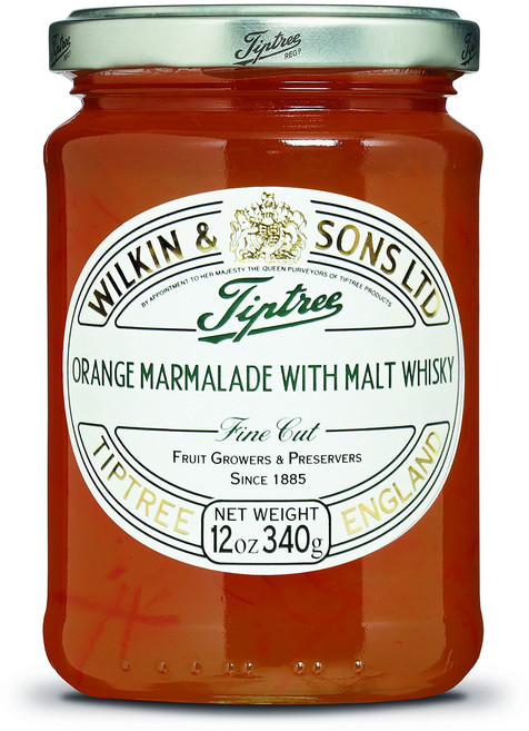 팁트리 리틀 스칼렛 딸기 보존 식품 Tiptree Orange & Malt Whisky Marmalade 12 Ounce Jars (Pack of 6), 340g, 1개