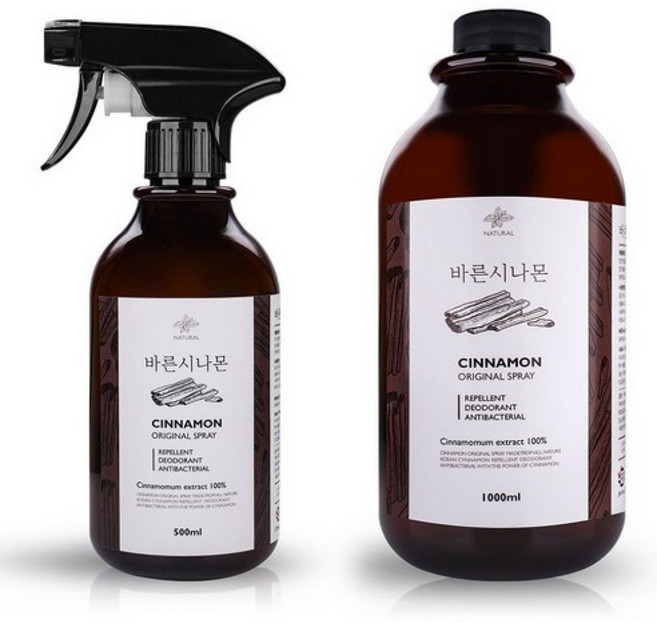 바른시나몬 계피 스프레이 본품 500ml + 1000ml, 1개, 1.5L