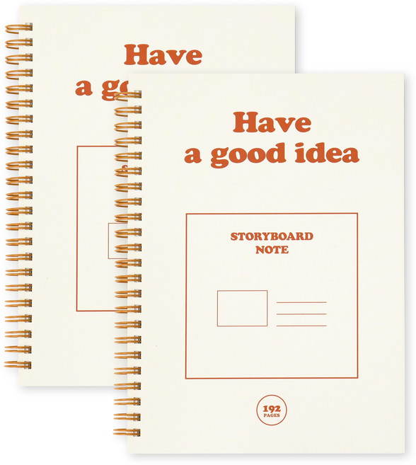 [2권SET] 인디고 기본 A5 스토리보드 노트(플롯 아이디어), 2개, 오렌지