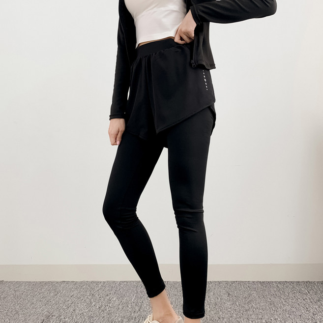 어브라운 여성 문양 러닝 요가 헬스 하이웨스트 일체형 레깅스 팬츠