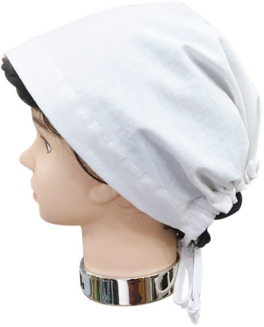 루시피 김수미 위생두건 (린넨두건) 화이트