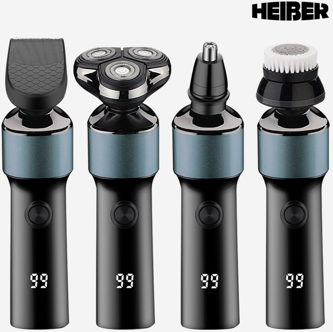 헤몬 3중날 전기 면도기 생활방수 건식습식 면도EQ-231K, 스카이블루