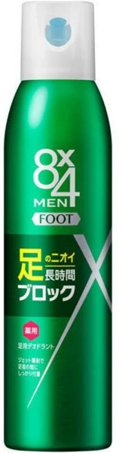 일본 데오도란트 8x4 MEN 발 스프레이 135g 116910 - 쿠팡