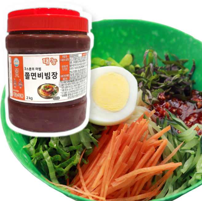 [당일출고] 태능식품 쫄면비빔장 2kg 쫄면 소스 분식 전문점용 쫄면장 양념장 태능장, 1세트