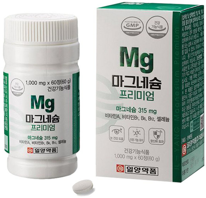일양약품 마그네슘 프리미엄 60g, 60정, 1개