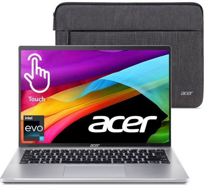 acer 에이서 스위프트 고 인텔 에보 씽앤라이트 프리미엄 노트북 14 1920x1200 100 sRGB 터치 스크린 디스플레이 코어 i71355U 아이리스 Xe 16GB LP, i7-1355U_Notebook, 1개