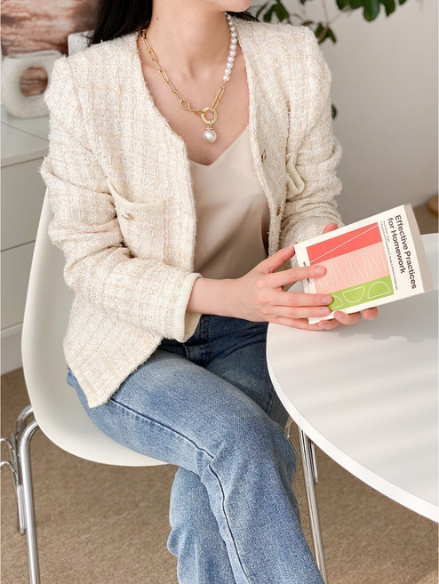 레몬트리 50나이뻐 체인 진주목걸이*기프트박스