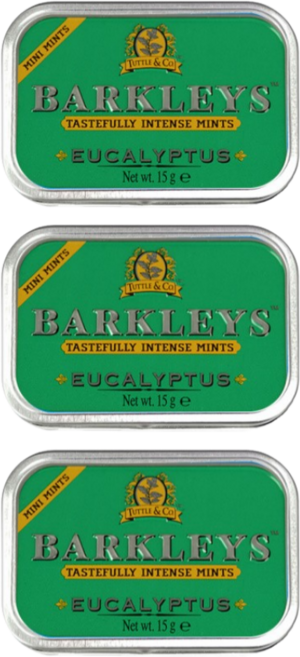 바클리즈 무설탕 미니 유칼립투스틴 15g, 3개