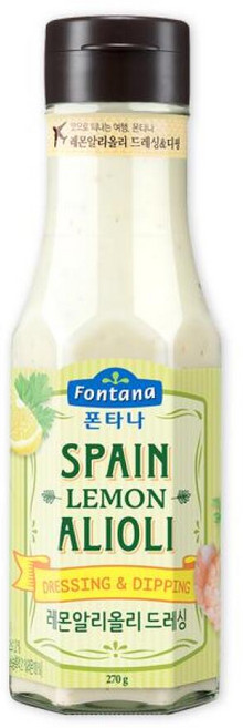 샘표 집밥 폰타나 스페인 레몬 알리올리 드레싱 270g, 1개