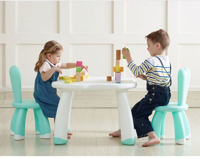 [야야] 레빗 테이블&체어(5colors), 바닐라