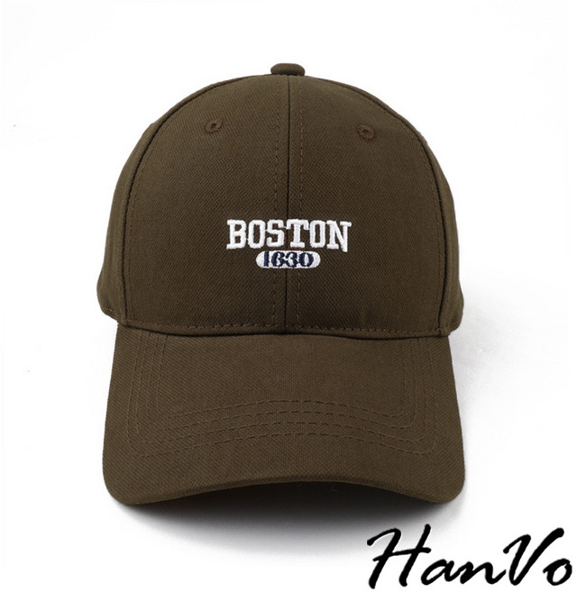 HanVo 美式棒球帽 加寬加深立體刺繡復古女帽 鴨舌帽 C01-8195