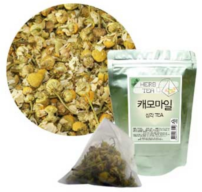 좋은한방 삼각티백차 캐모마일 25티백 /미세플라스틱에 안전한 PLA 망 사용/ 유럽 허브차 원료 사용, 1개, 25개입, 1.1g