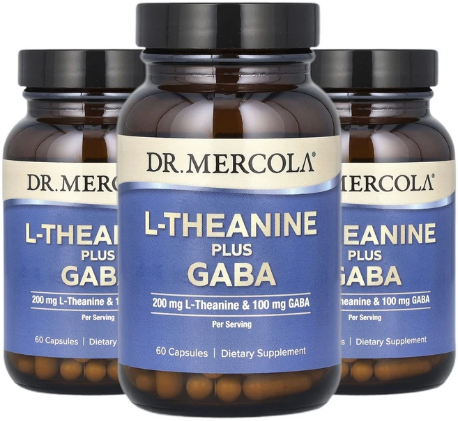 닥터머콜라 L 테아닌 엘테아닌 + 가바 캡슐 60정 2+1, 3개, 60회분 - 쿠팡