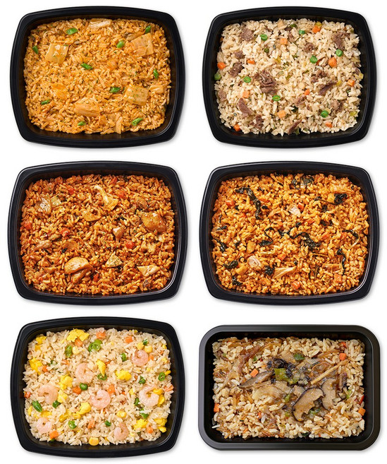 양많은 직장인 아침 점심 저녁 혼밥 편의점대용 맛있는 한 끼 볶음밥 도시락 6종 6팩 1250g (냉동), 200g