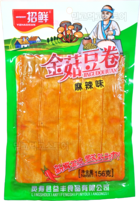 판다중국식품 팽이버섯 건두부말이 마라맛, 156g, 3개