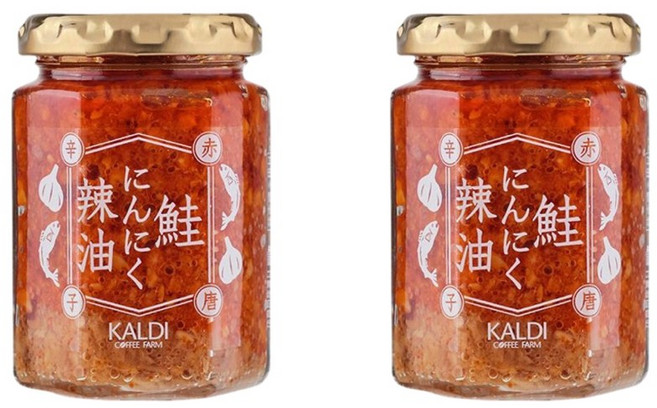 칼디 연어 후레이크 마늘 라유, 120g, 2개