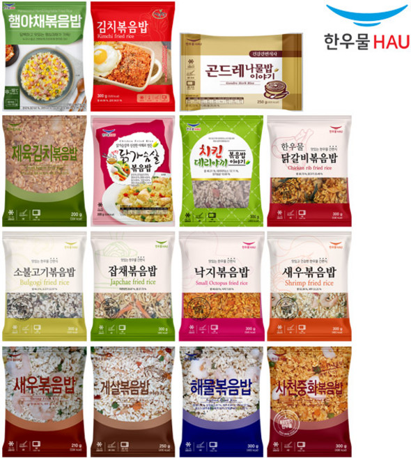 한우물 볶음밥 15종 1세트, 4.16kg