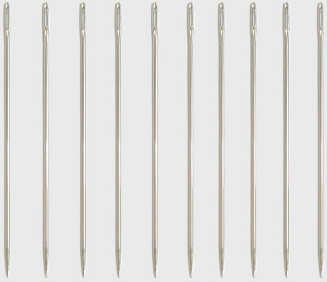 귀 큰 바늘 이불바늘 손바늘 바느질용, 10개