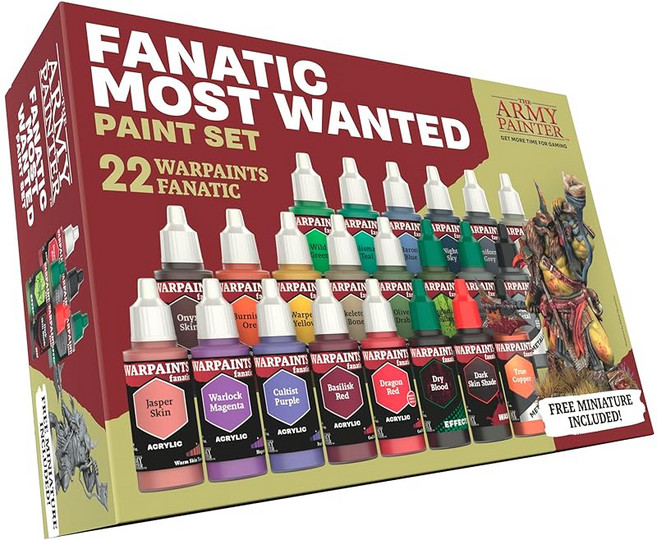 아미 페인터 파나틱 인기 컬러 세트 22색 x18ml The Army Painter Fanatic Most Wanted, 1개, 1개