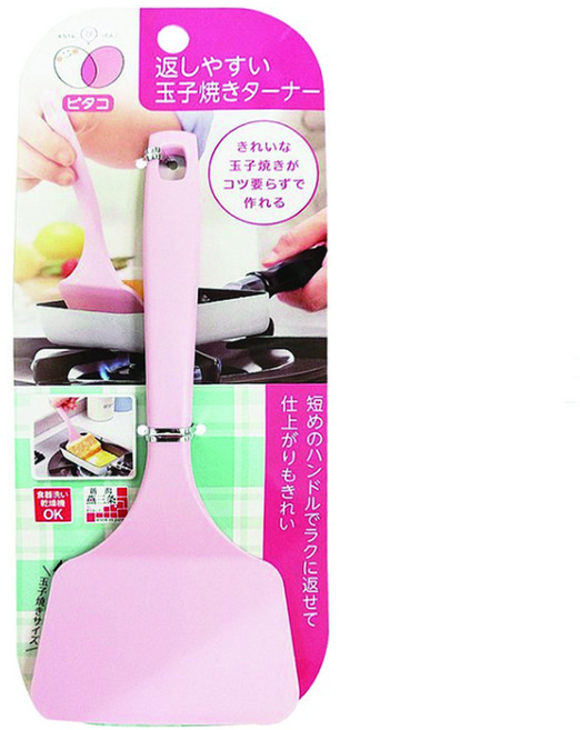 힘찬쇼핑_ 계란말이 두부부침 호박전 동그랑땡 등 작은 부침개 요리에 편리한 일본산 계란말이 부침개 오믈렛 뒤집개, 1개