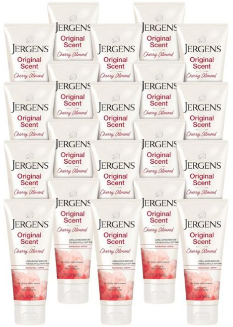 Jergens 저겐스 오리지널 센트 드라이 스킨 바디 로션 손과 몸 보습제 체리 아몬드 에센스 피부과 테스트 완료 32온스, 946ml, 1개