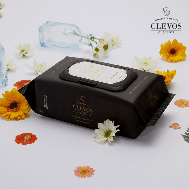 클레보스 에센셜 유아물티슈 캡형, 70매, 20개