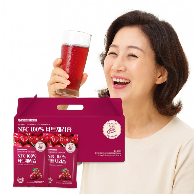 타트체리 nfc 타트 체리 원액 타트체리 착즙 농축 무가당 타트체리 쥬스 타트체리주스 타트체리주스nfc 타트체리원액 체리 착즙주스 pure tart cherry juice, 4세트, 2.1L