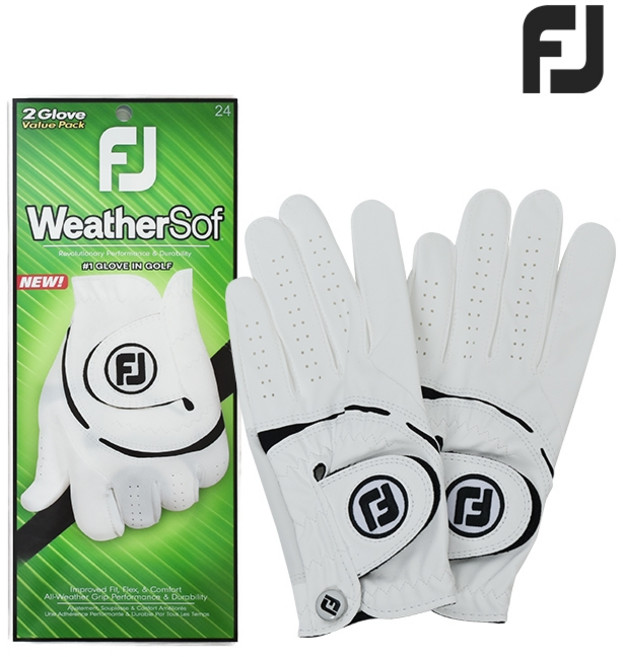 풋조이 웨더소프 남성 골프장갑 2장 1세트 66174, 1개