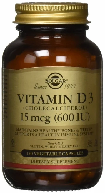 솔가 비타민 D3 600 IU 120정 (베지 캡슐) Solgar Vitamin D3 120 Vcaps, 기본, 1개 - 쿠팡