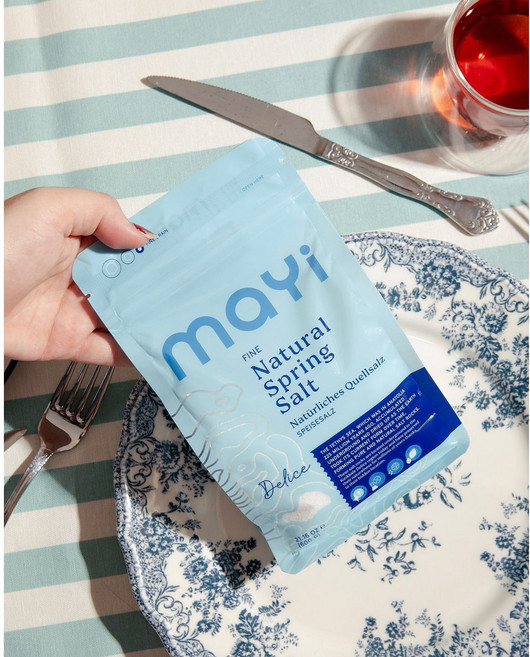mayi 天然泉水鹽 (粗鹽/細鹽) 600g & 500g, 1個