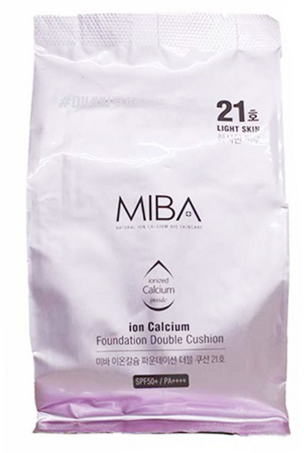 미바 이온칼슘 파운데이션 더블쿠션 시즌1 리필 왕쿠션, 21호 화사한 핑크(리필), 1개