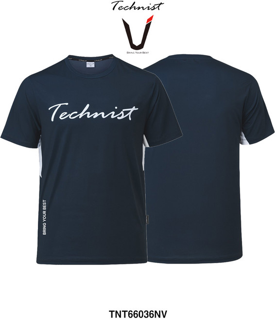 테크니스트 배드민턴 기획 티셔츠 반팔 상의 네이비 TNT66036NV 남성 여성 남녀공용