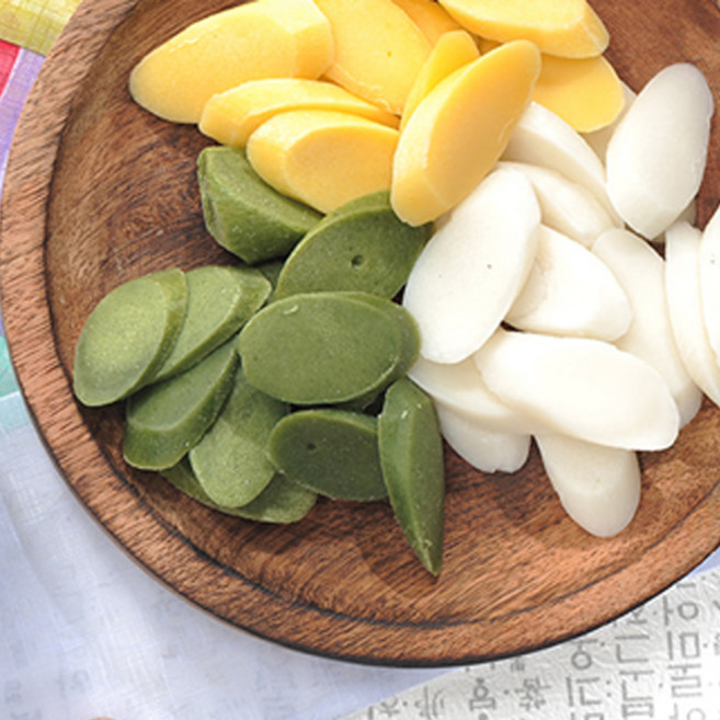[팜쿡] 삼색떡국떡 (단호박+흰쌀+모시) 800g x 4봉, 4개