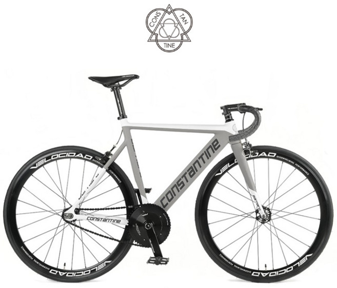 2025 콘스탄틴 버나드 픽시자전거, 1개, 51cm, 맷 화이트 그레이