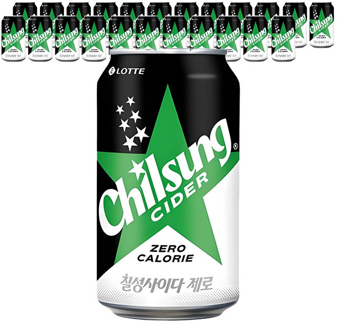 칠성사이다 제로, 355ml, 24개