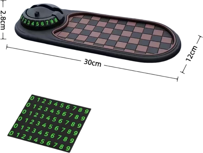 픽클리 차량 논슬립 패드 미끄럼방지 핸드폰거치대, 블랙+브라운, 1개