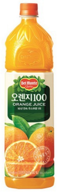 델몬트 오렌지주스100 1.5L 롯데칠성, 없음, 상세설명 참조, 없음