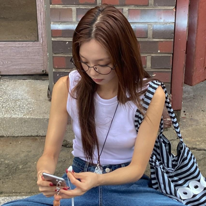 블루씨티 엘렌 라이트 메탈 캣아이 안경